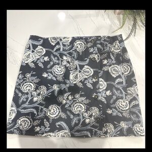 Spartina Floral Navy Blue Skirt